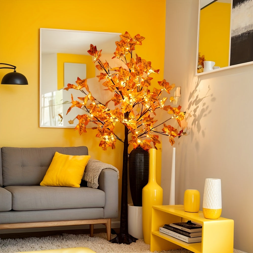 Ahornbaum mit Beleuchtung | Herbstliche Dekoleuchte für Zuhause