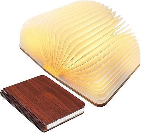 Leuchtendes Buch | Kabellose Nachttischlampe