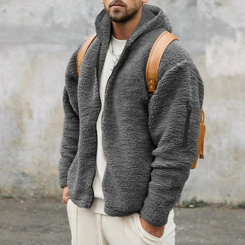Herren Teddyjacke | Mit Reißverschluss