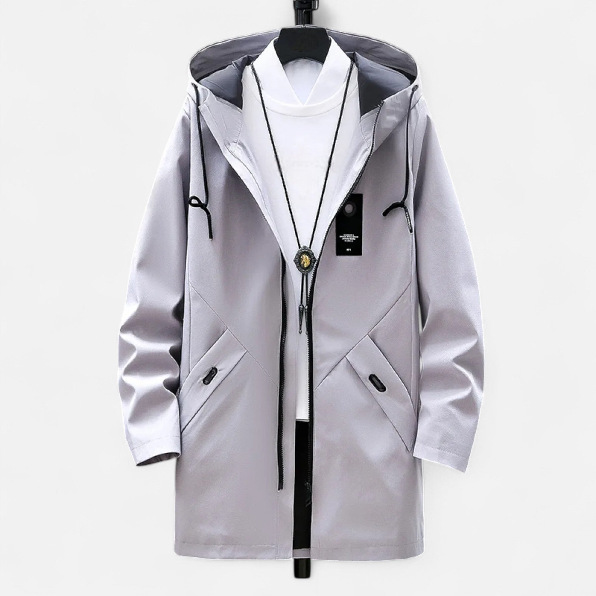 Herren Outdoorjacke | Lang mit Reißverschluss