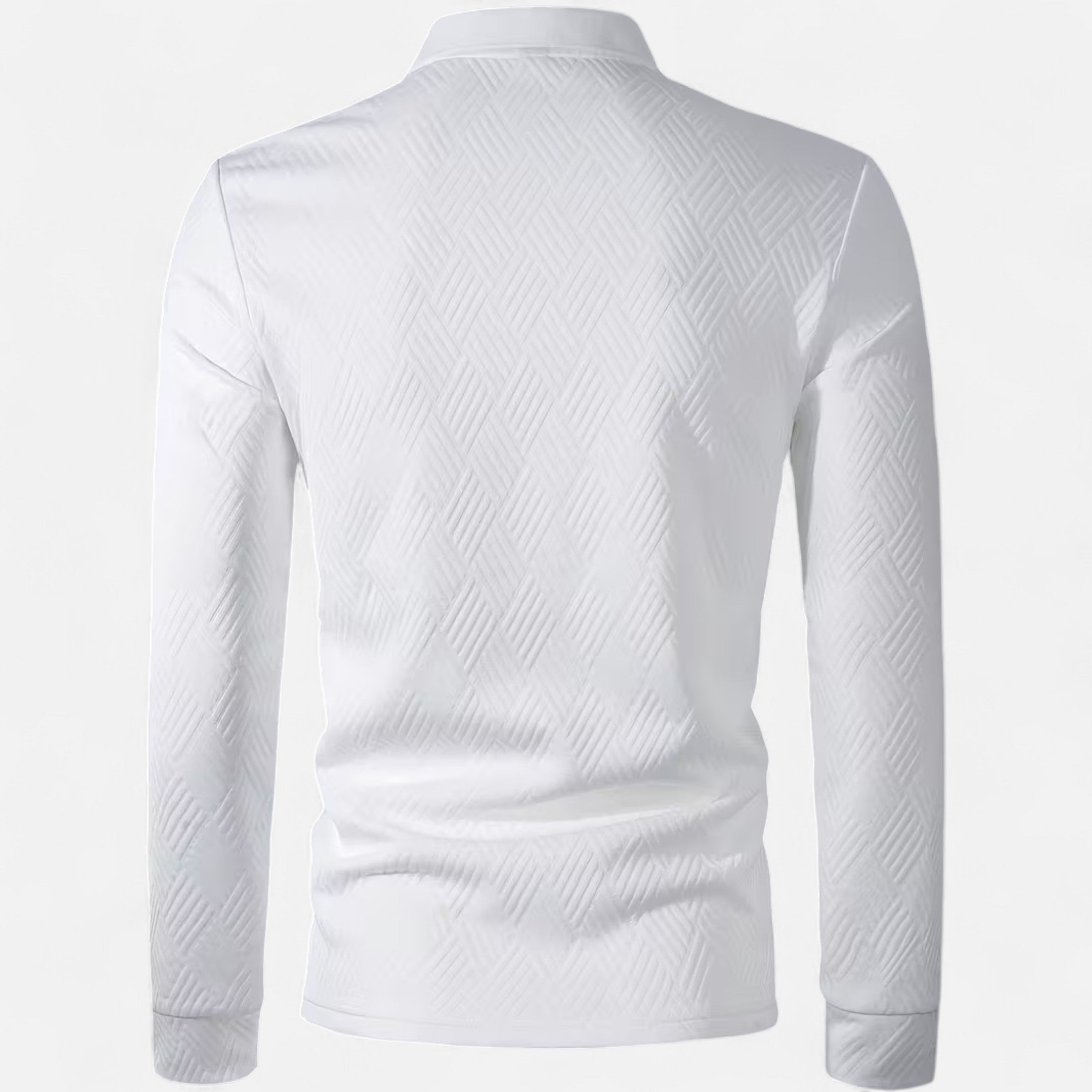 Herren Langarm Poloshirt | Knopfleiste