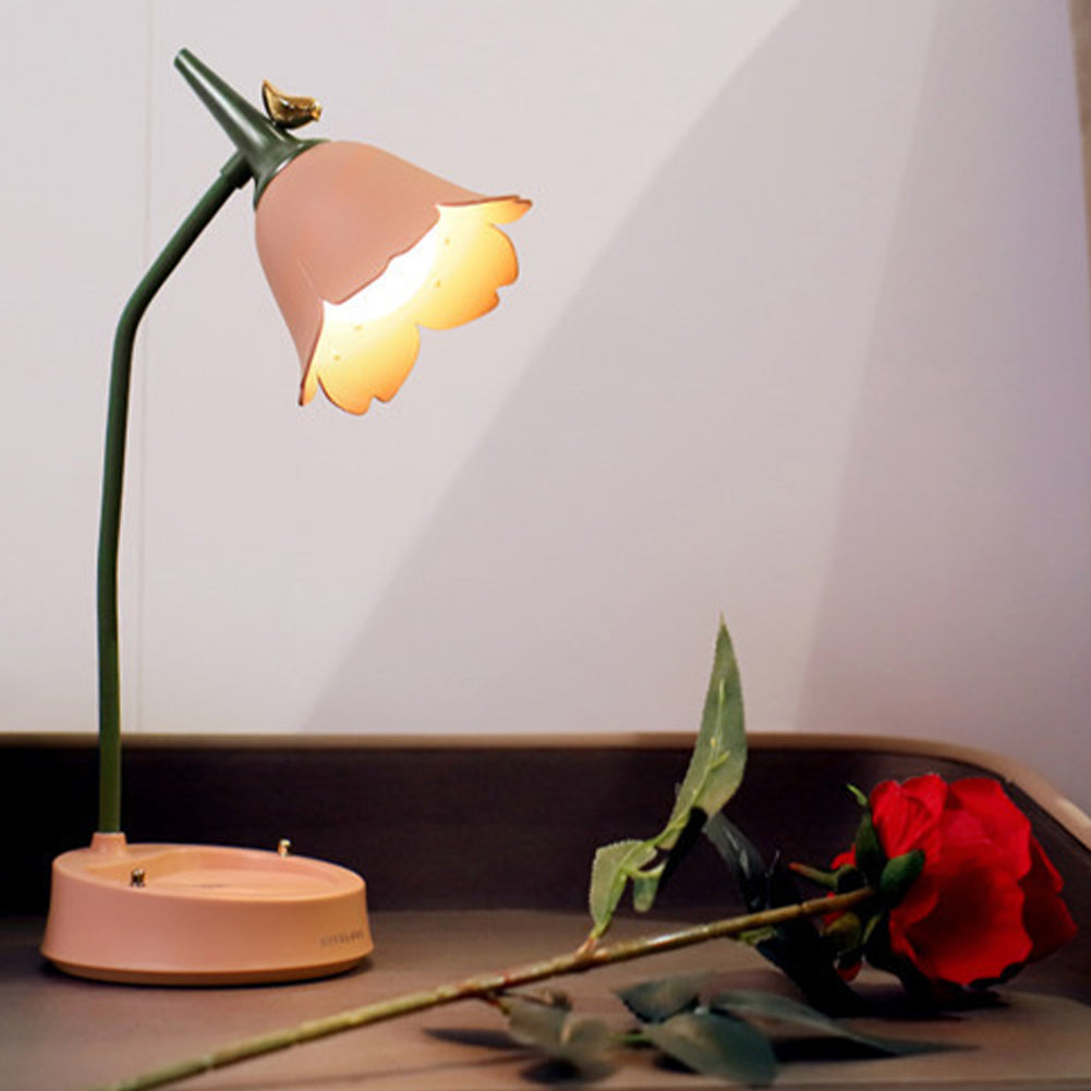 Blumenmotiv Schreibtischlampe für Lern und Arbeitsplätze