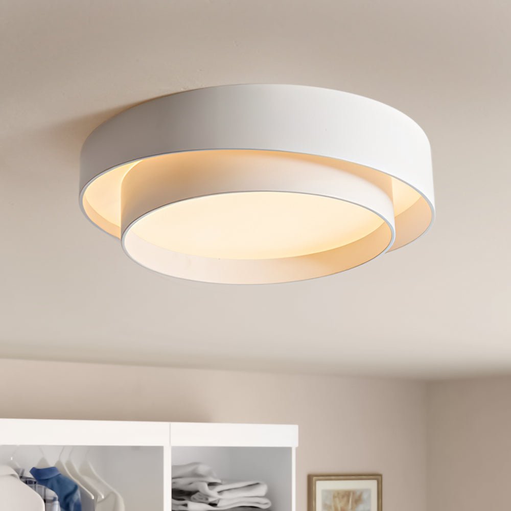 Deckenlampe modern | Runde Ringe flach