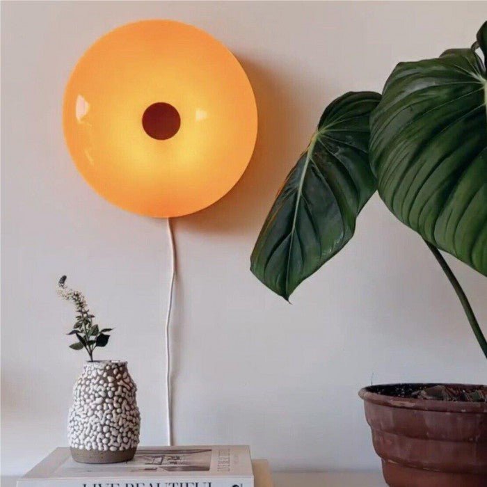 Runde Tischlampe in Donutform